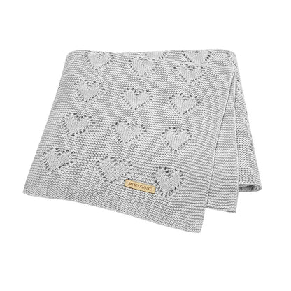 The Beckett - Baby Unisex 100*80cm Heart Design Knitted Blankets