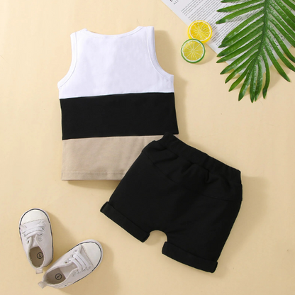 The Echo - Patchwork Crew Tank Tees + Shorts