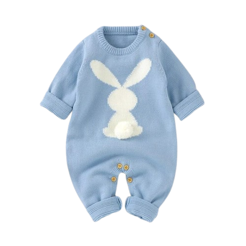 The Alex - Cute Rabbit Knitted Baby Rompers