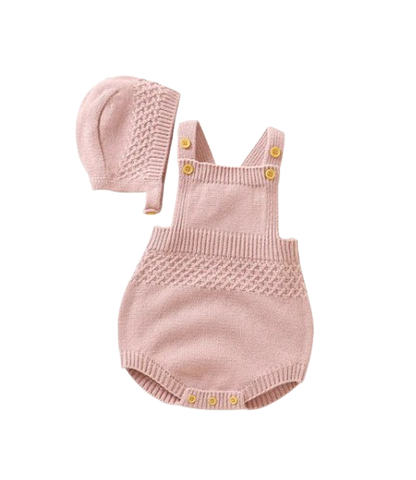 The Logan - Sleeveless Solid Colour Onesie + Hats