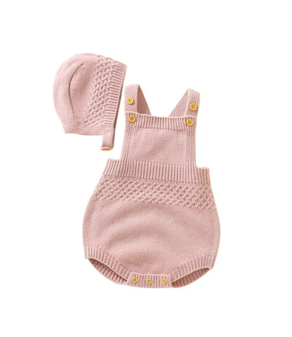 The Logan - Sleeveless Solid Colour Onesie + Hats