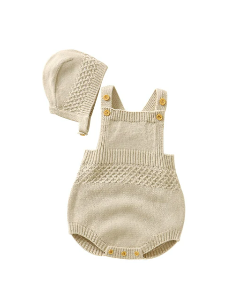 The Logan - Sleeveless Solid Colour Onesie + Hats