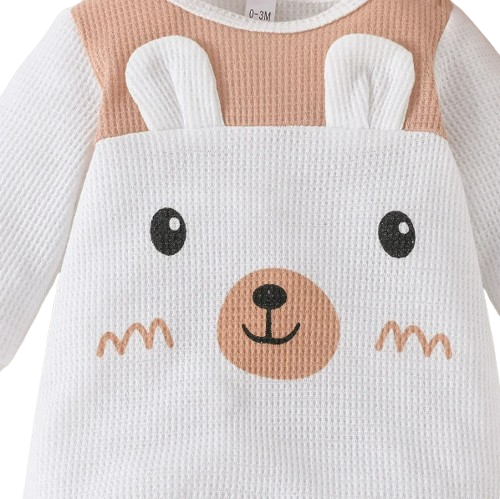 The Adair - Cartoon Onesie + Cute Bear Ears Hat