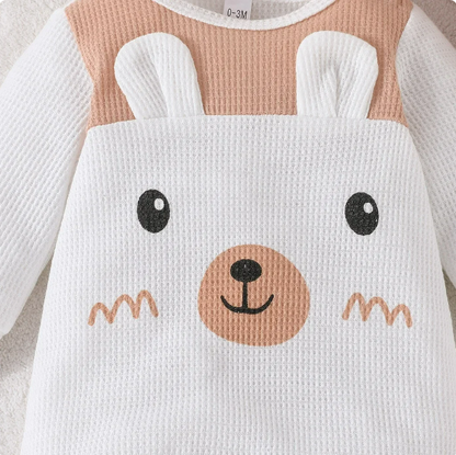 The Adair - Cartoon Onesie + Cute Bear Ears Hat