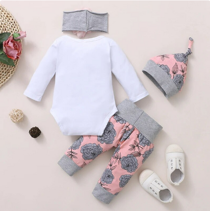 The Bellamy -Daddy's Girl & Mommy's World Romper + Rose Pants