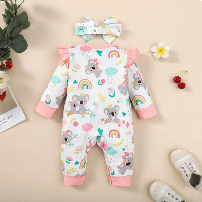 The Sage - Koala Romper + Headband