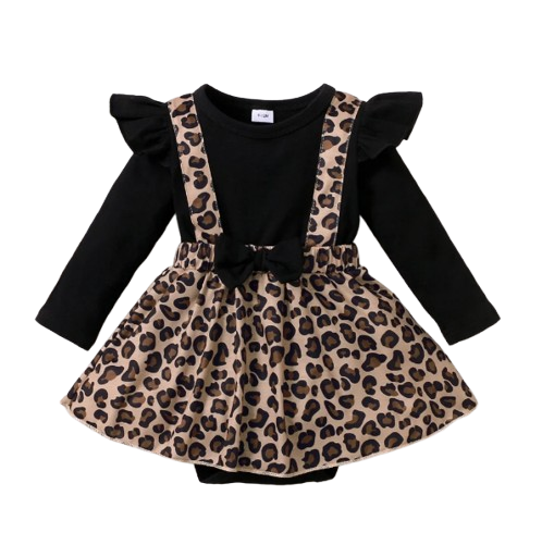 The Cedar - Leopard Onesie Dress