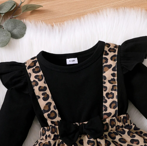 The Cedar - Leopard Onesie Dress