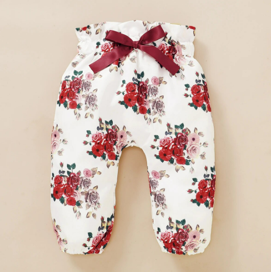 The Kit - Maroon Tops + Floral Pants + Headband