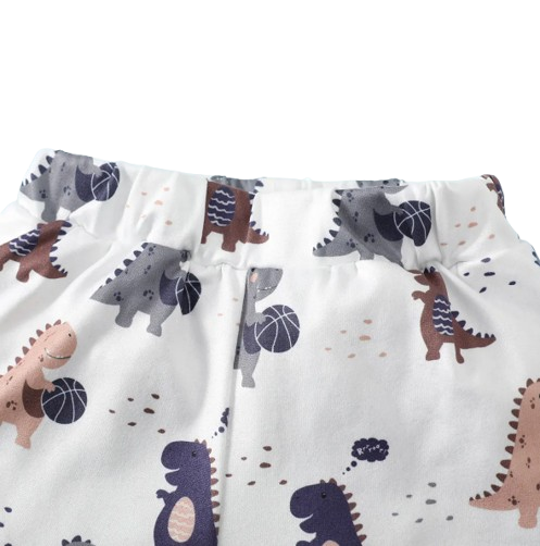 The Isaac - Dinosaur Print Bodysuit + Shorts Set