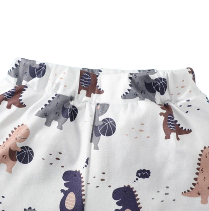 The Isaac - Dinosaur Print Bodysuit + Shorts Set