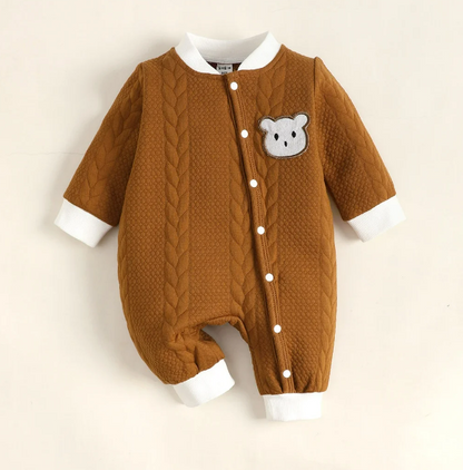 The Barry - Bear Knitted Long Sleeve Bodysuit