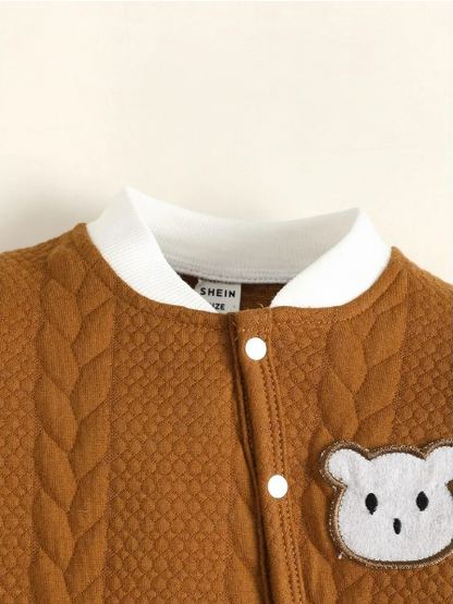 The Barry - Bear Knitted Long Sleeve Bodysuit