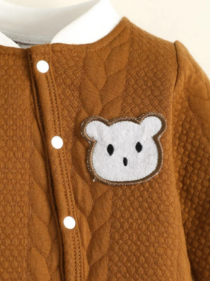 The Barry - Bear Knitted Long Sleeve Bodysuit