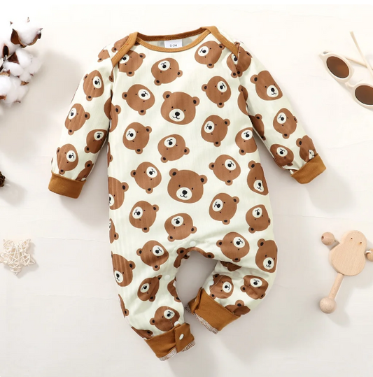 The Inigo - Bear Print Bodysuit