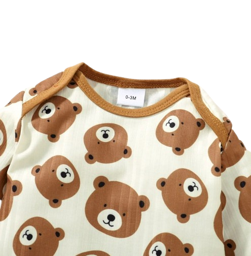 The Inigo - Bear Print Bodysuit