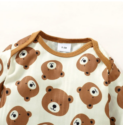 The Inigo - Bear Print Bodysuit