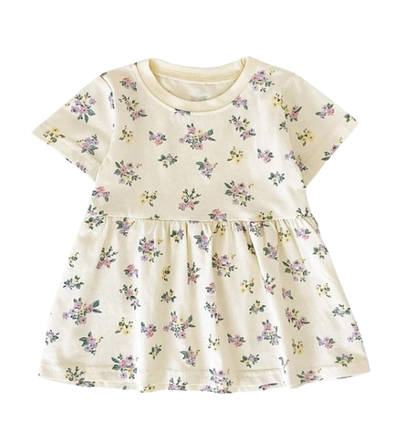 The Merry - Baby Girl  Cute Colourful Print Dress