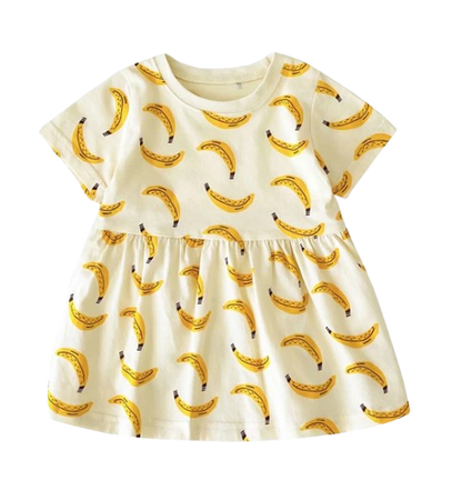 The Merry - Baby Girl  Cute Colourful Print Dress