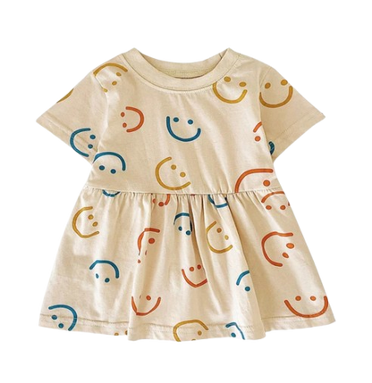 The Merry - Baby Girl  Cute Colourful Print Dress