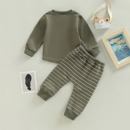 The Zak - Longsleeve Tops + Pocket Pullover + Stripe Trouser