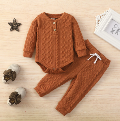 The Lennon - Newborn Solid Colour Long Sleeve + Pants