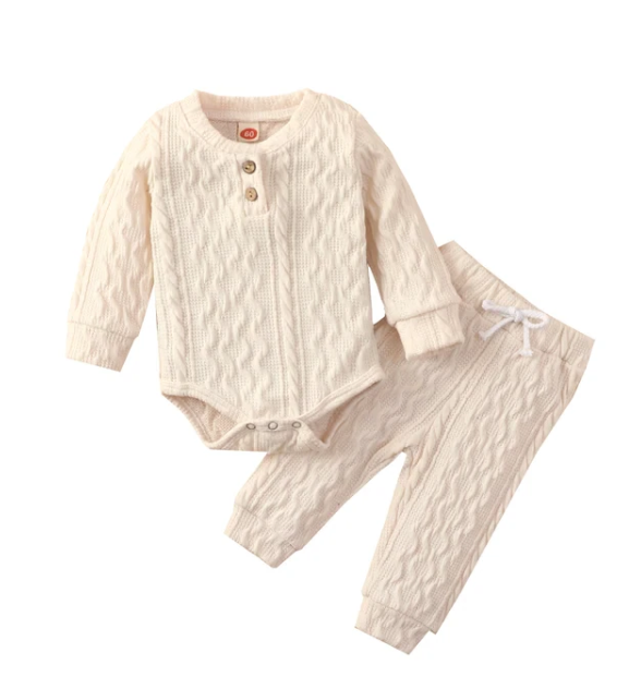 The Lennon - Newborn Solid Colour Long Sleeve + Pants