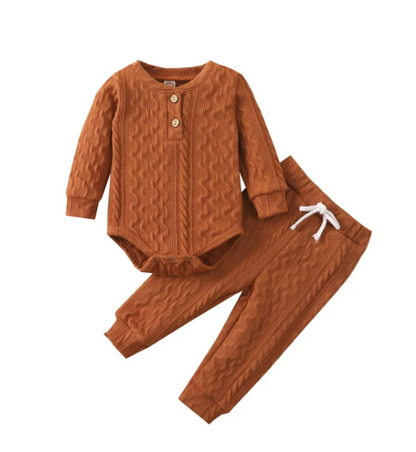 The Lennon - Newborn Solid Colour Long Sleeve + Pants