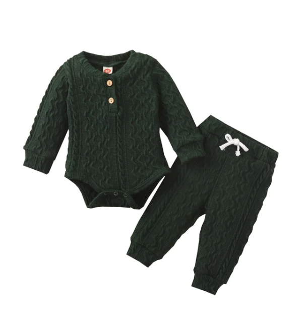 The Lennon - Newborn Solid Colour Long Sleeve + Pants