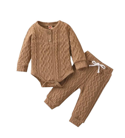 The Lennon - Newborn Solid Colour Long Sleeve + Pants