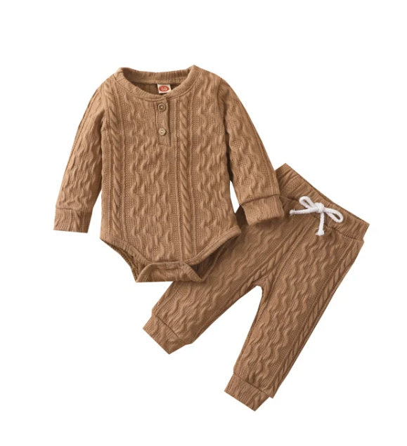 The Lennon - Newborn Solid Colour Long Sleeve + Pants