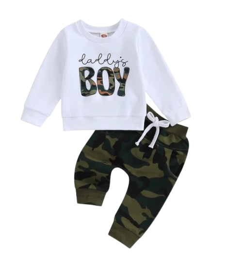 The Jerome - Mama/Daddy's Boy Long Sleeve Print + Pants