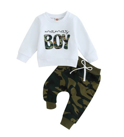 The Jerome - Mama/Daddy's Boy Long Sleeve Print + Pants