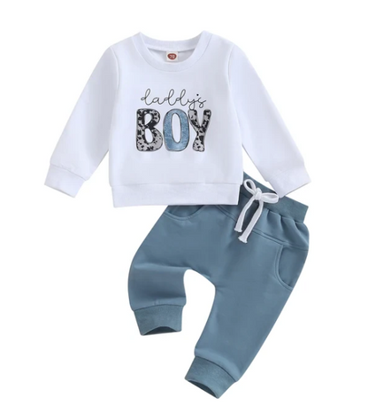 The Jerome - Mama/Daddy's Boy Long Sleeve Print + Pants