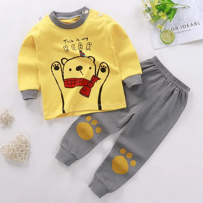 The Liam - Unisex Cotton Cartoon Sweatshirt & Pants Set