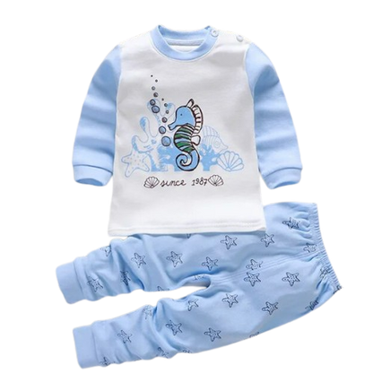 The Levi - Unisex Cotton Cartoon Sweatshirt & Pants Set