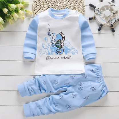 The Levi - Unisex Cotton Cartoon Sweatshirt & Pants Set