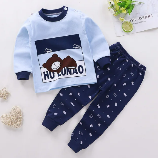 The Levi - Unisex Cotton Cartoon Sweatshirt & Pants Set