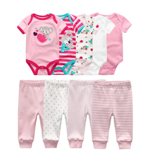 The Wyatt - Pink Koala Unisex Rompers + Pants