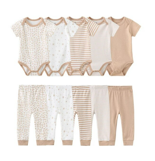 The Wyatt - Brown Unisex Rompers + Pants