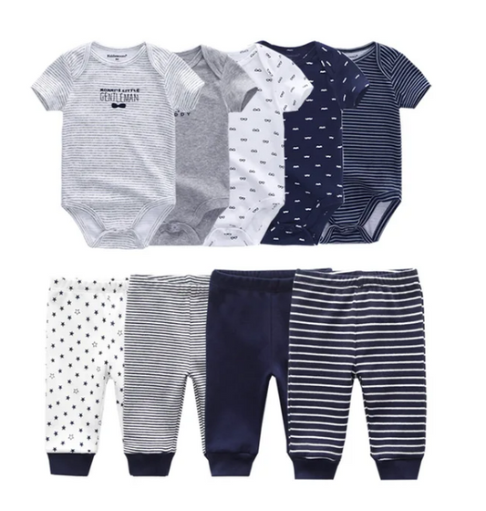 The Wyatt - Blue Gentlemen Unisex Rompers + Pants