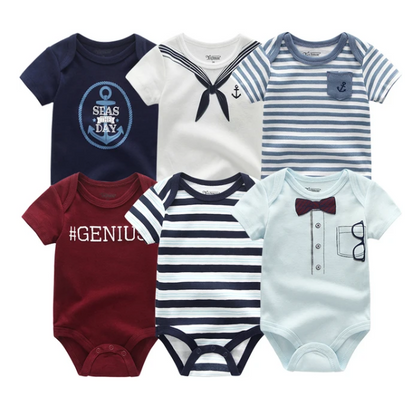 The Yen - 6pcs Unisex Romper/ Onesies - Sailor Set