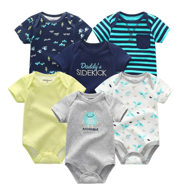 The Yen - 6pcs Unisex Romper/ Onesies - Daddy's Sidekick Set