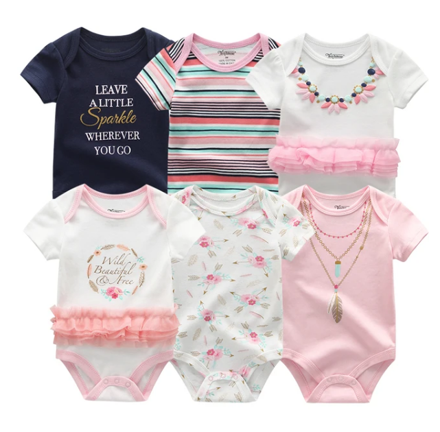 The Yen - 6pcs Unisex Romper/ Onesies - Leave A Little Sparkle Set