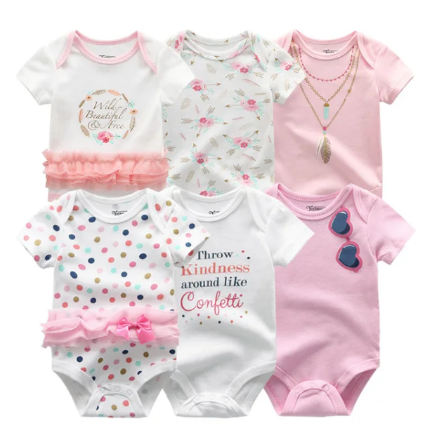 The Yen - 6pcs Unisex Romper/ Onesies - Throw Kindness Set