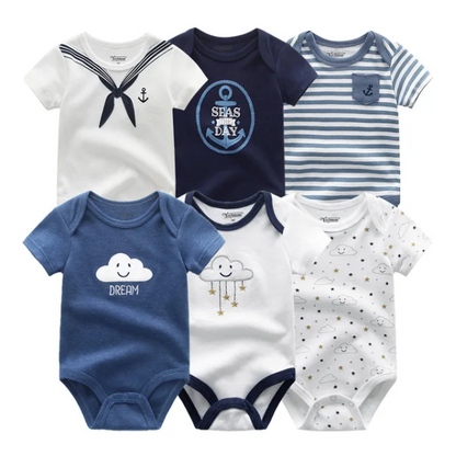 The Yen - 6pcs Unisex Romper/ Onesies - Sailor Set