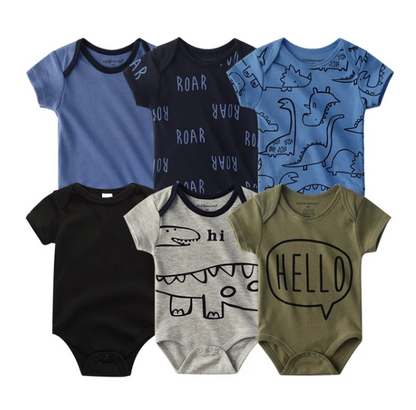 The Yen - 6pcs Unisex Romper/ Onesies - Hello Dino Set