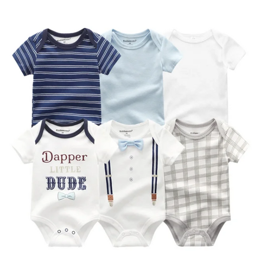 The Yen - 6pcs Unisex Romper/ Onesies - Dapper Little Dude Set