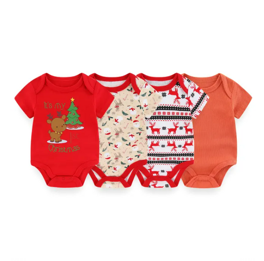 The Avery - 4pcs Unisex Rompers/ Onesies - Christmas Set