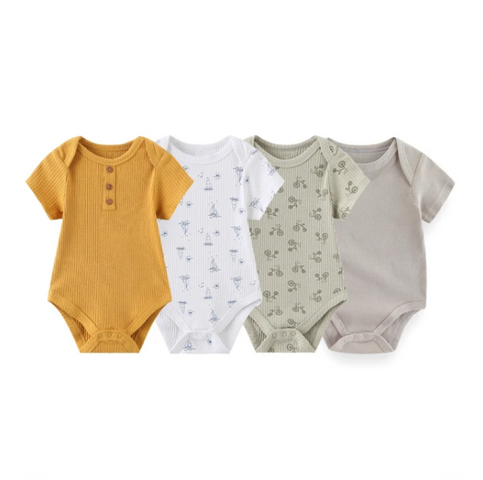 The Avery - 4pcs Unisex Rompers/ Onesies - Random Print Set